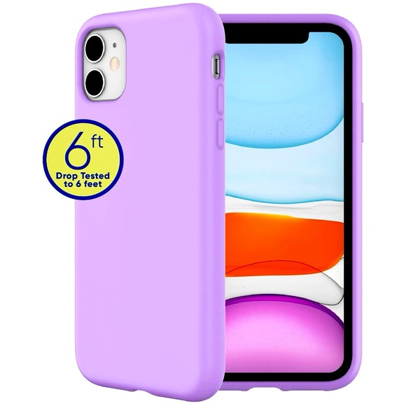 onn. Silicone Cellphone Case Apple iPhone 11 / iPhone XR Lavender NEW IN BOX - Picture 1 of 6